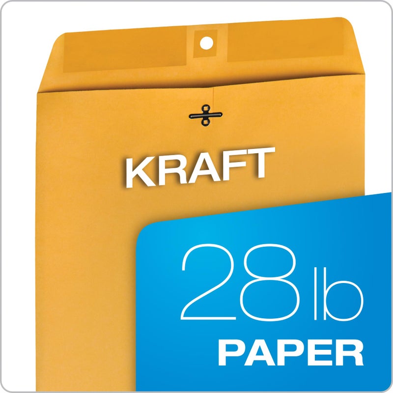Quality Park Clasp Envelopes, Brown Kraft, 10 x 15 inches, Box of 100 (37898) - Image 5